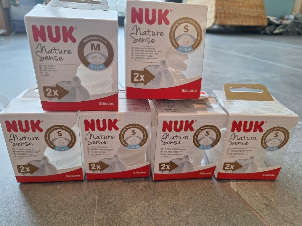 Smoczki nuk nature sense s m 0-6 6-18