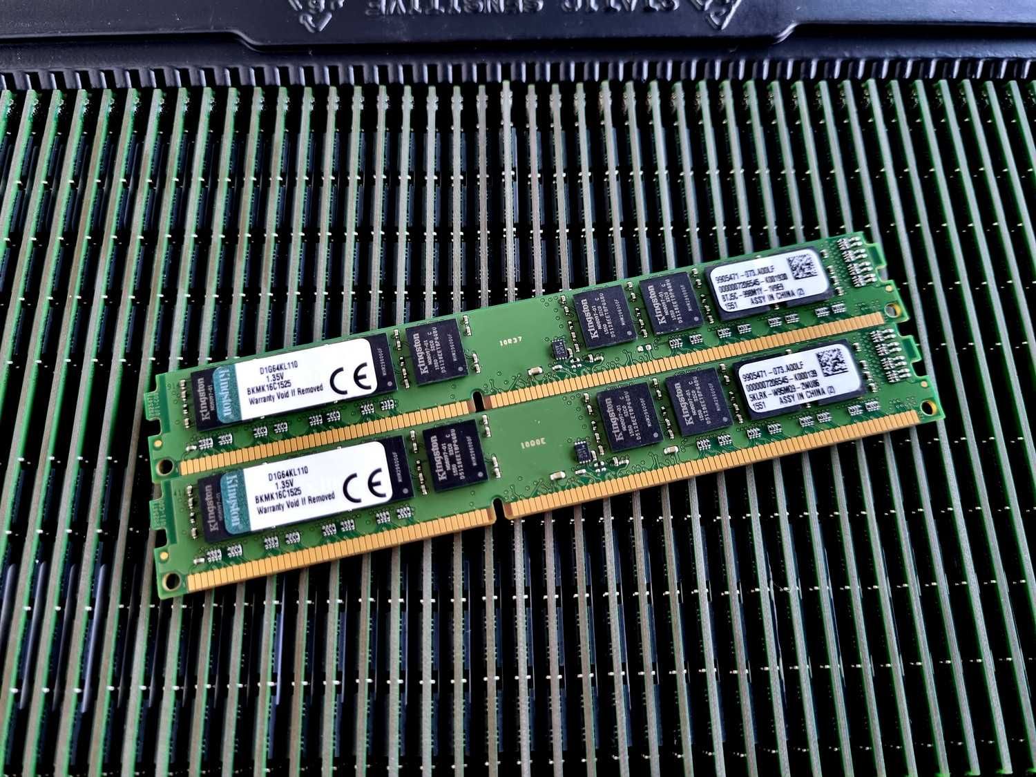 Memórias Desktop Kingston 16GB 2x8GB PC3-12800U DDR3L 1666Mhz CL11