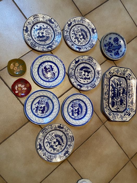 Lote de louça rústica