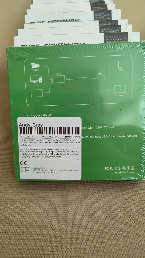 USB-C to HDMI кабель 4K 60Hz | MacBook / Android / Windows | 2 м нові