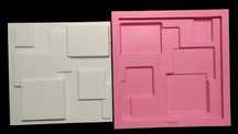Molde 3d em Silicone Mosaico liso
