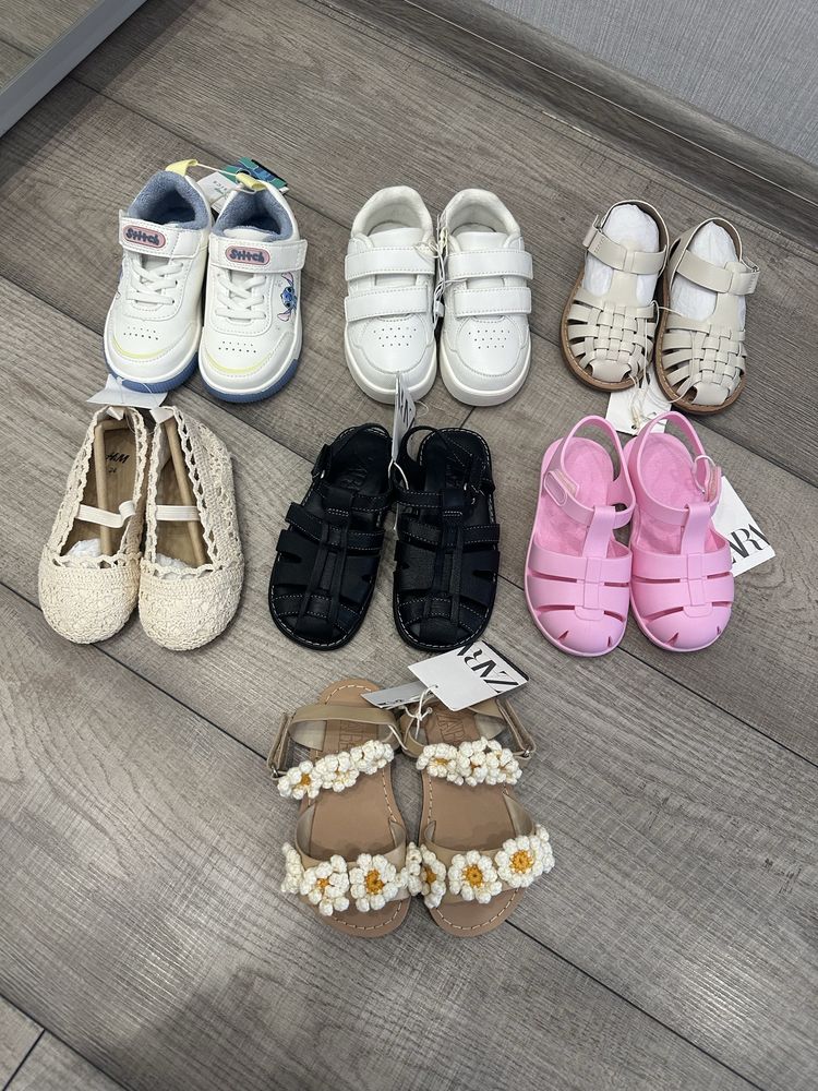 Кеди, босоніжки zara, hm