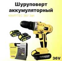 Шурупокрут акумуляторний  KRAFFTEC 36V 3ah