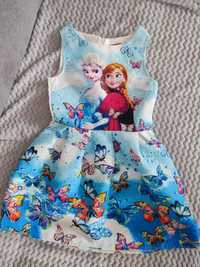 Sukienka Kraina lodu ,Elsa rozmiar 128