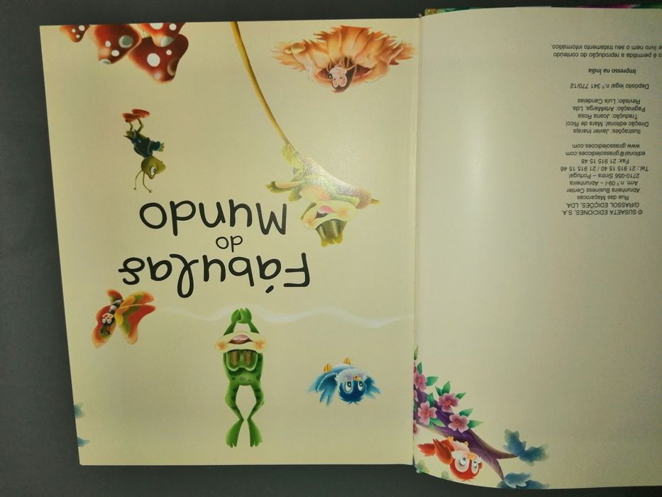 Fábulas do Mundo - Girassol edições Como novo!!	Capa almofadada	176 p*