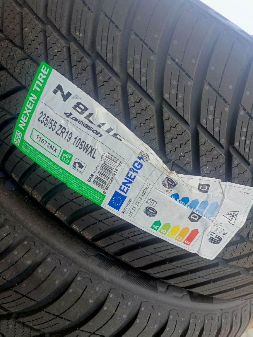Nowe opony całoroczne wielosezonowe 235/55/19 nexen