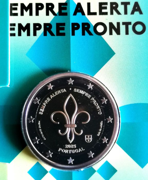 Moeda 2 Euros Proof Sempre Alerta