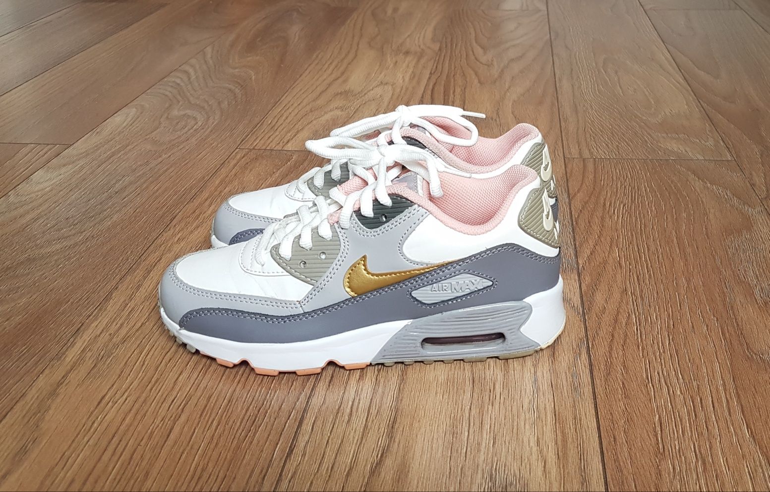 Buty Nike Air Max 90 White Grey G rozmiar 36,5 okazja Sneakers