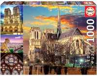 Puzzle Educa 1000 elementów "Notre Dame. Kolaż". Kompletne