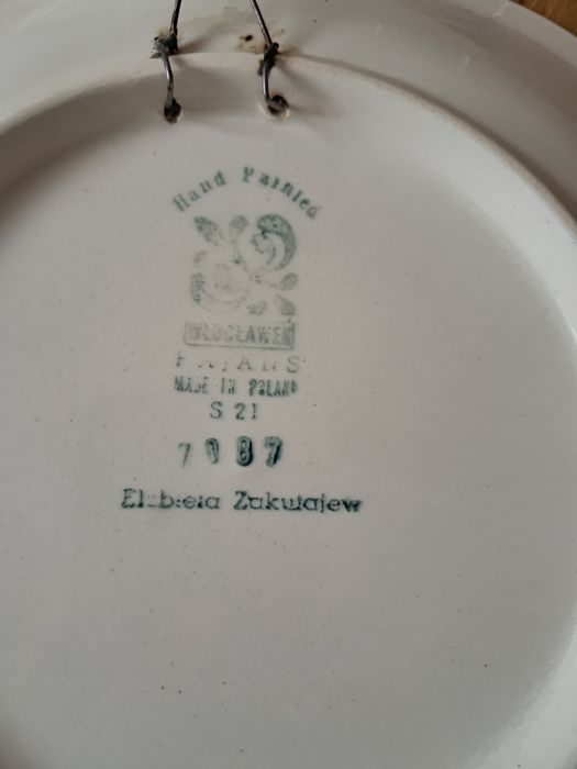 Talerze ręcznie malowane Włocławek.