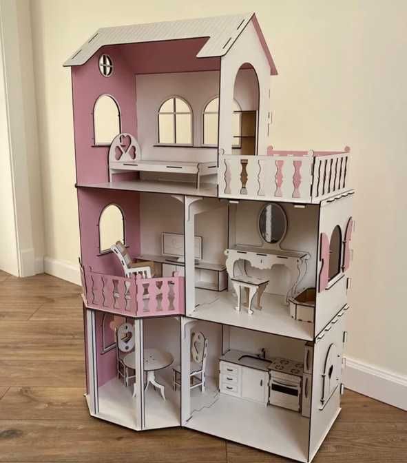 Будиночок для кукол барбі ляльковий будинок з меблями