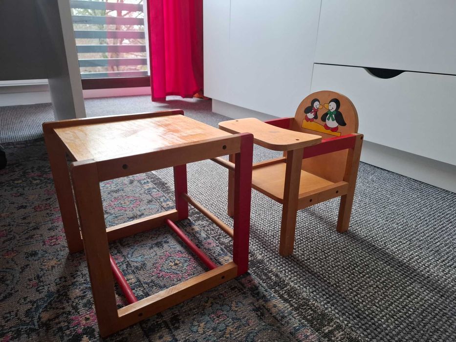 Zestaw dla lalki krzesło i stolik