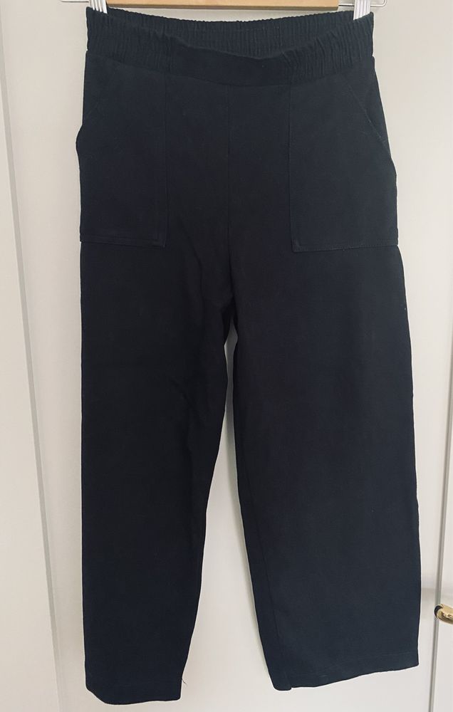Zara czarne spodnie typu culotte 164