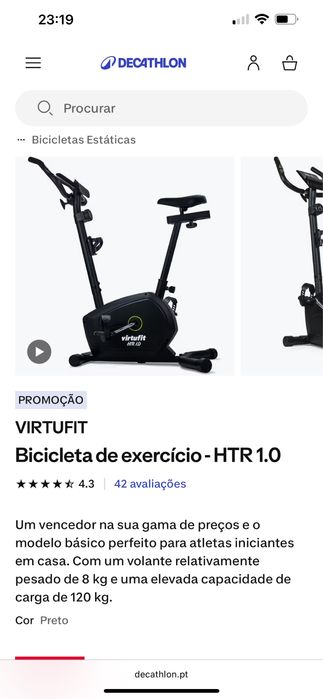 Bicicleta Estática VIRTUFIT HTR 1.0