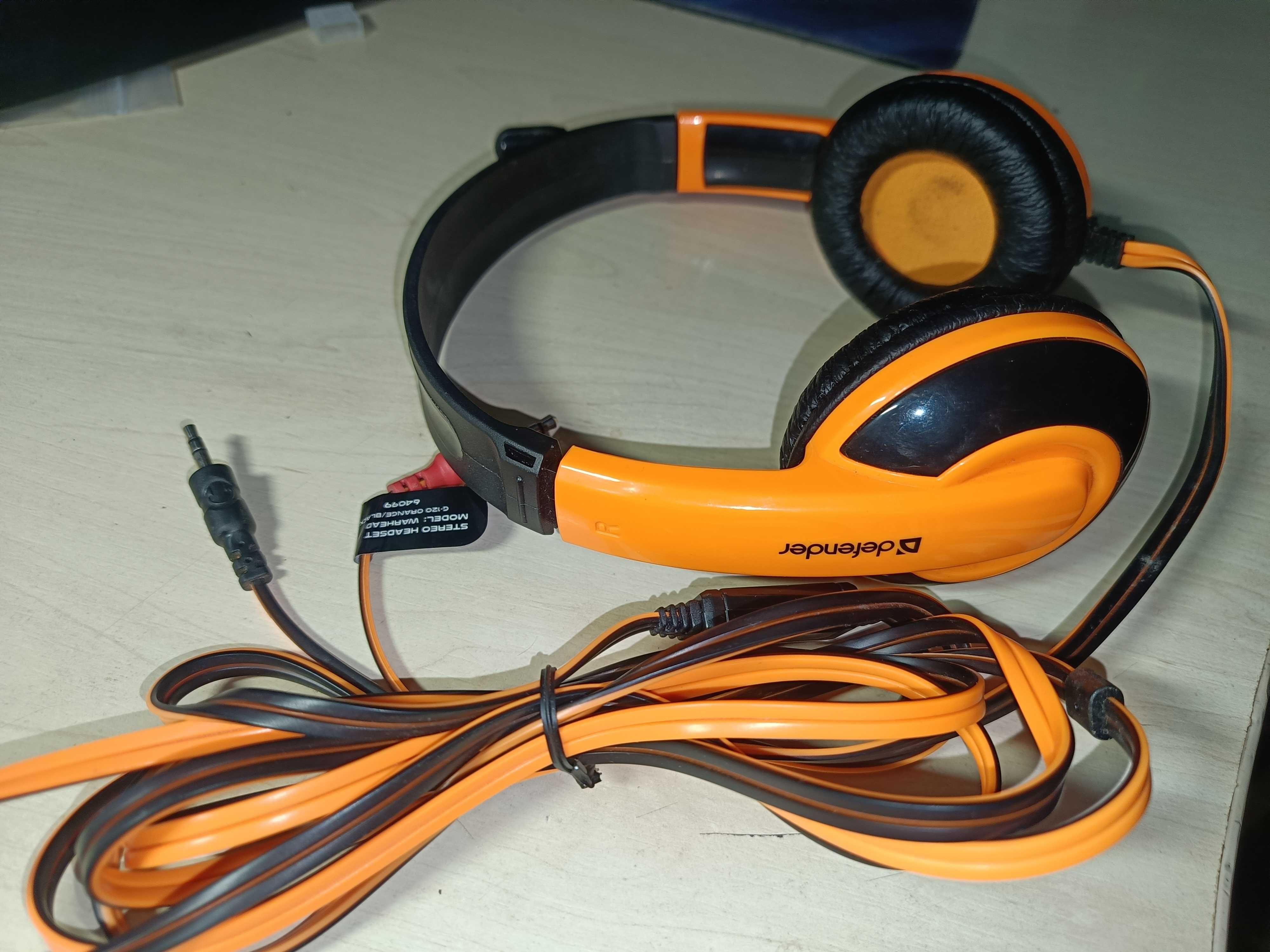 Наушники Defender Warhead G-120 Black-Orange