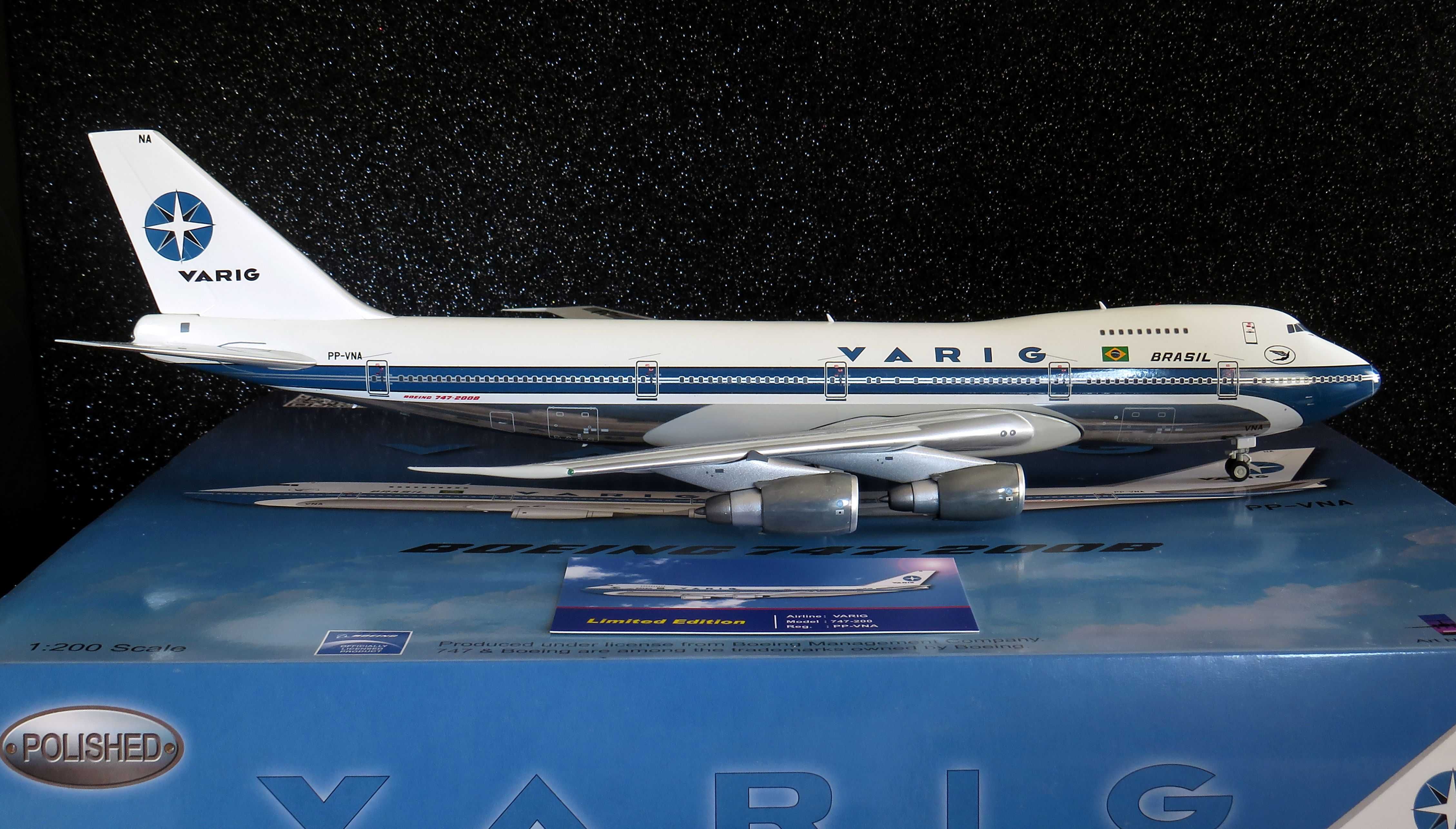 Varig Boeing 747-2L5B ( PP-VNA ) extremamente raro.