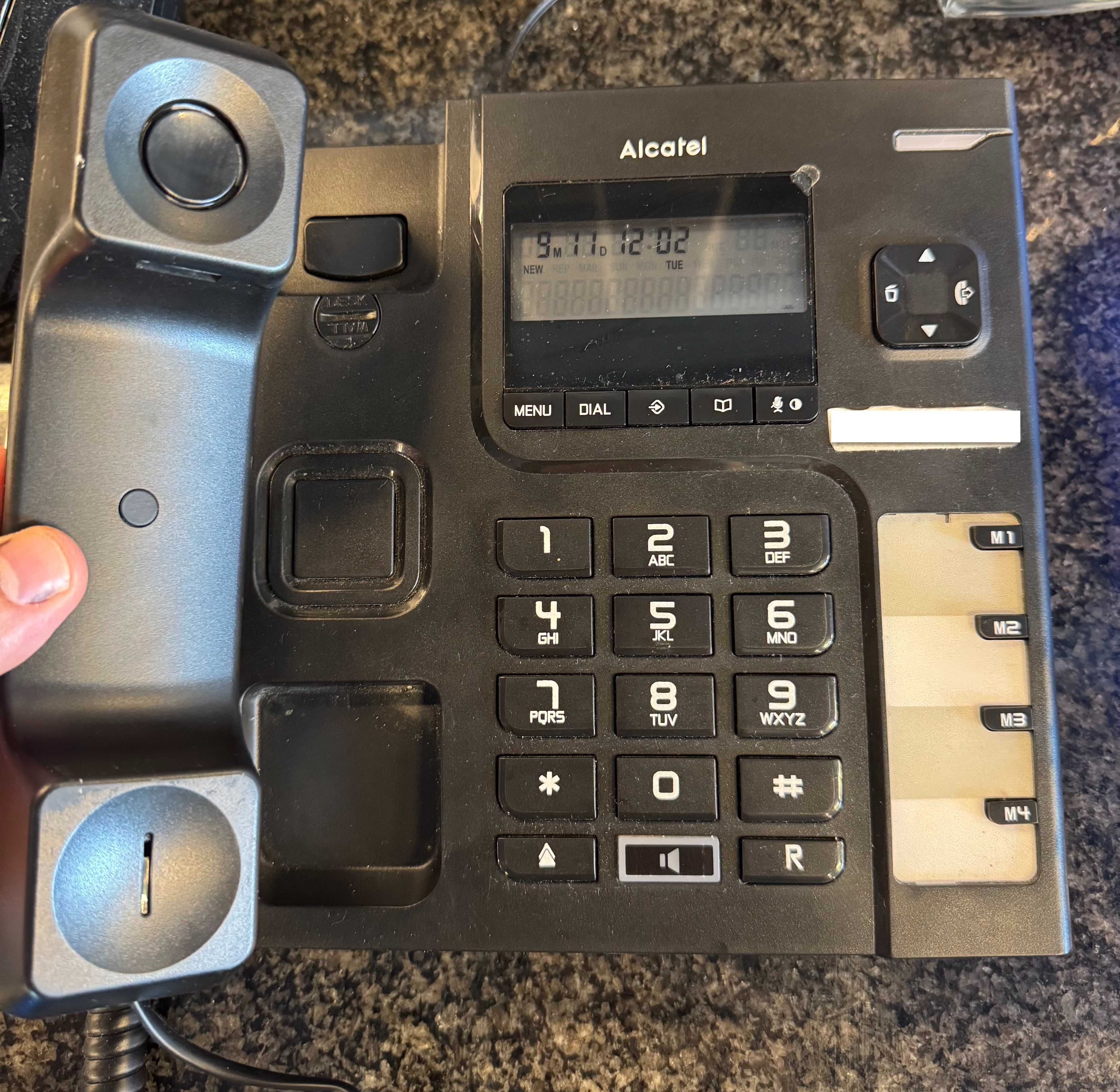 Telefone Fixo Alcatel com mostrador digital