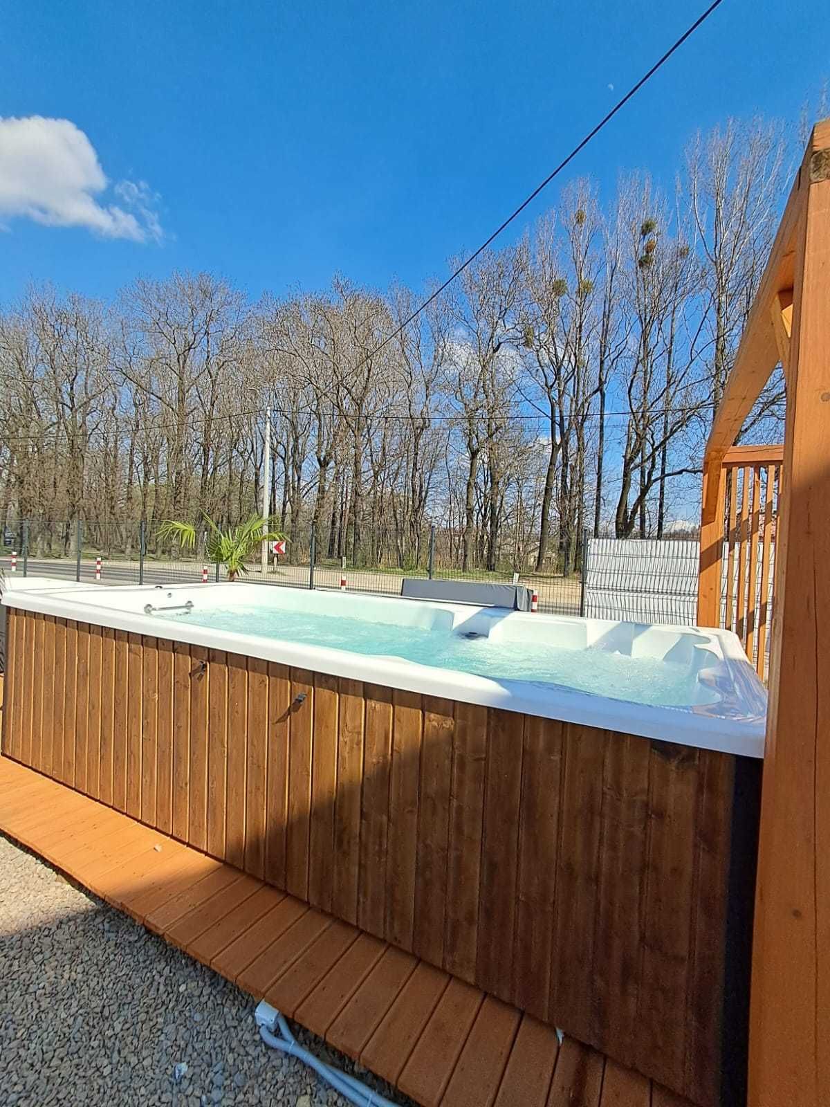 Basen wolnostojący KONGO 480x225x120 hydromasaż przeciwprąd