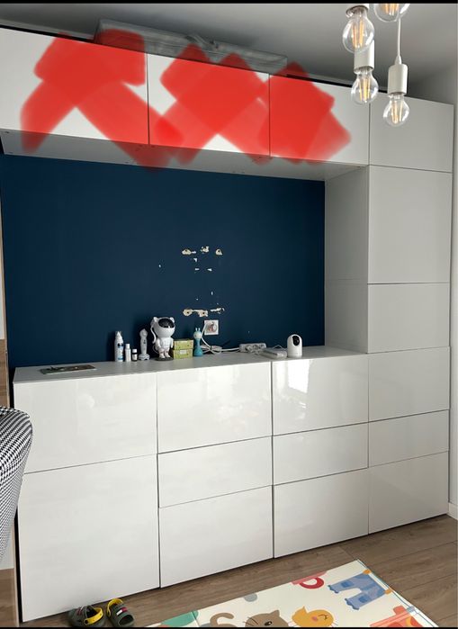 Zestaw IKEA BESTA - biały połysk