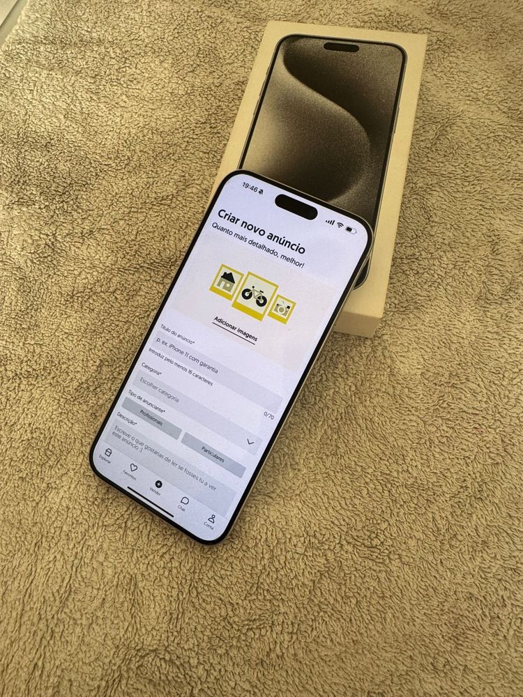 Iphone 15 Pro Max 256Gb Titanium Branco c/fatura e garantia (Troca)