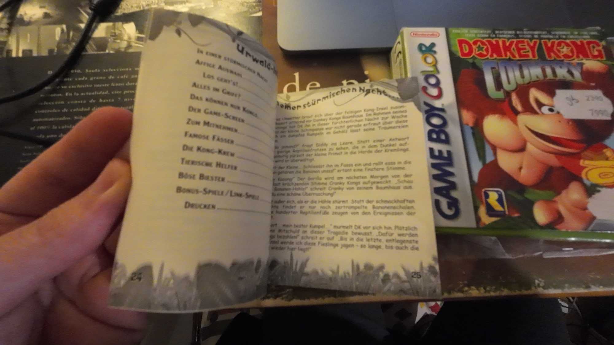Donkey Kong Country completo caixa e manual Game Boy Color