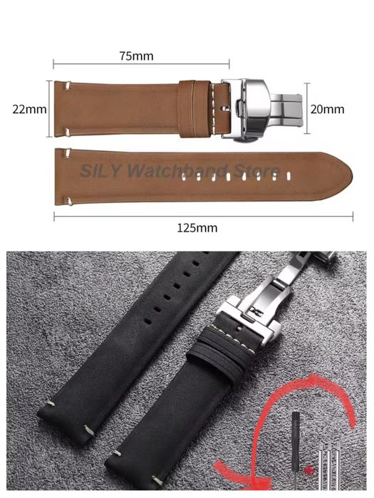 Ремешок для часов смарт часов 22, 20, 24  мм