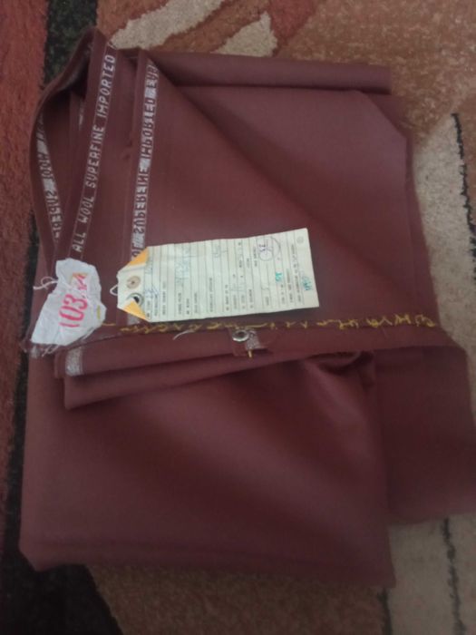 Materiał wełna brąz 120x78