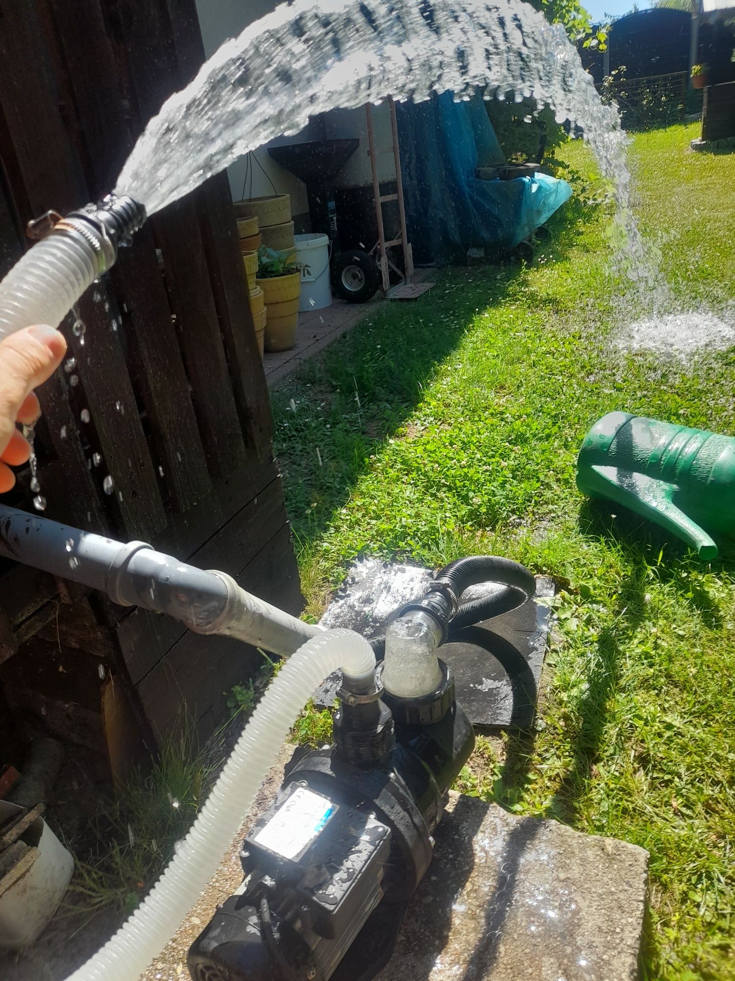 Pompa basenowa sprawna działa  filtr