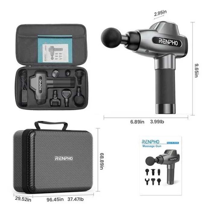 Перкусiйний пiстолет масажер RENPHO RF-GM168 (С3), Куплен на Amazon.