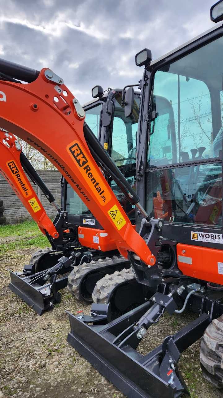 Wynajem minikoparki Kubota KX-018-4 Cała Polska Wynajem minikoparek