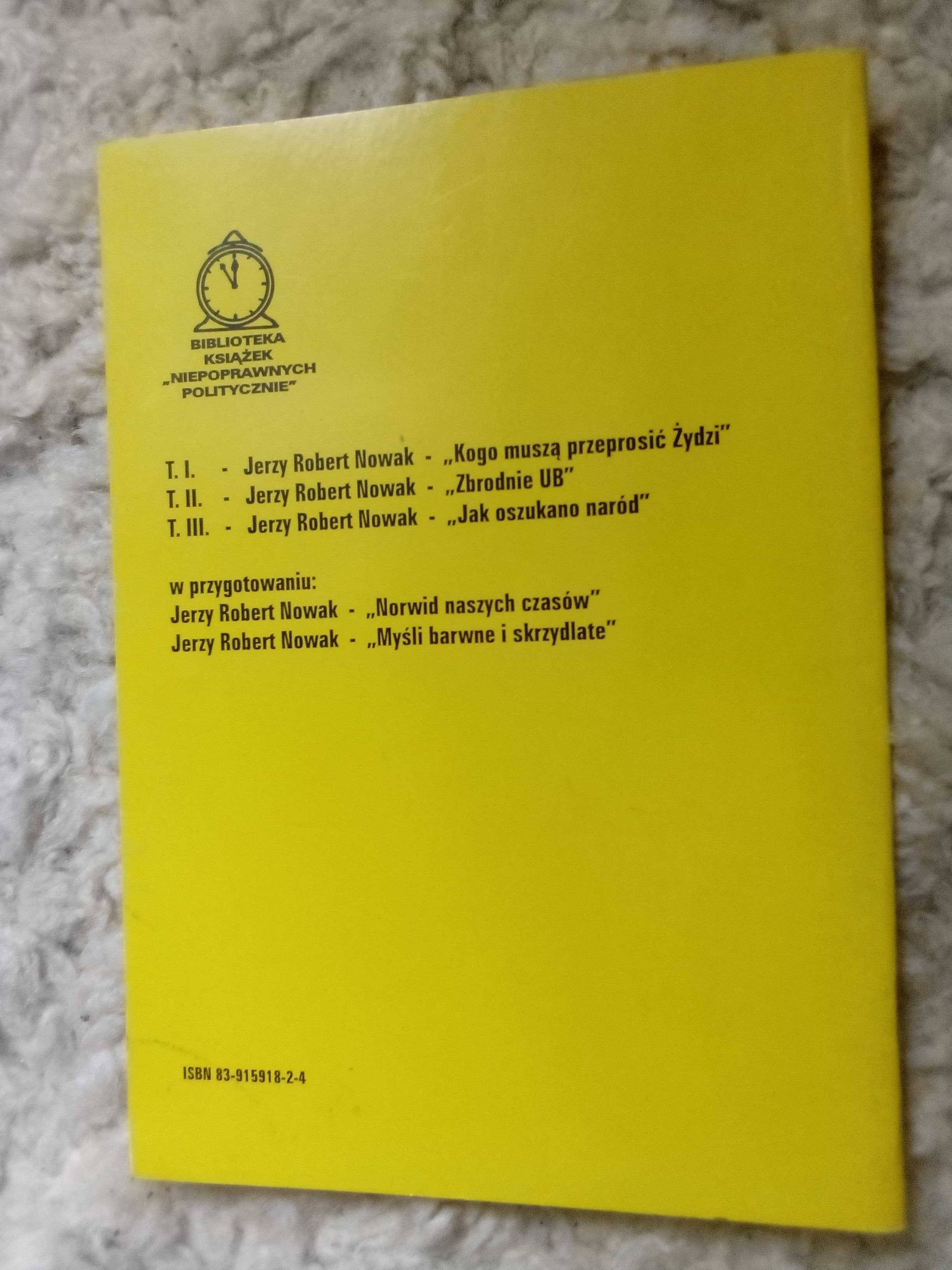 Jak oszukano naród Jerzy Robert Nowak Maron