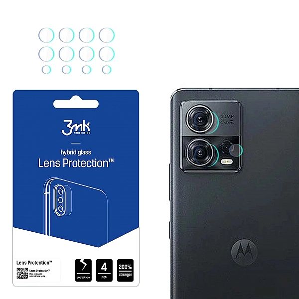 Szkło na aparat 3mk Lens Protection™ hybrydowe na Motorola Edge 30 Fus