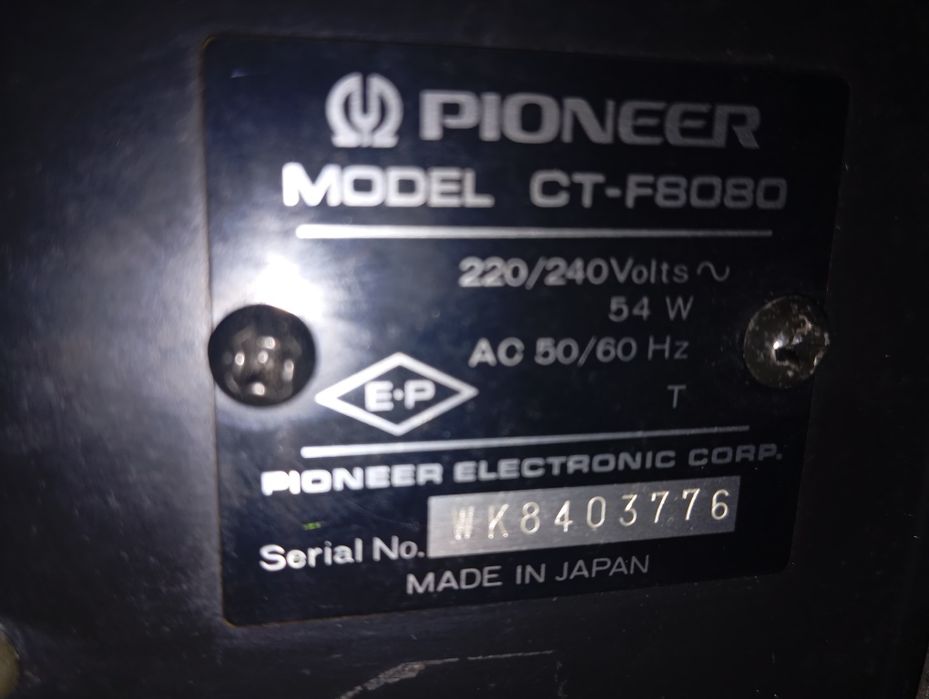 Pioneer ct f 8080