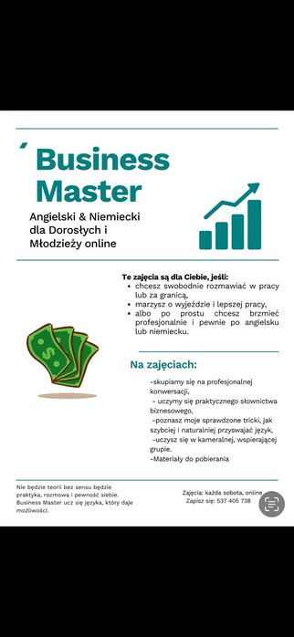 Business Master – praktyczny angielski i niemiecki Korepetycje