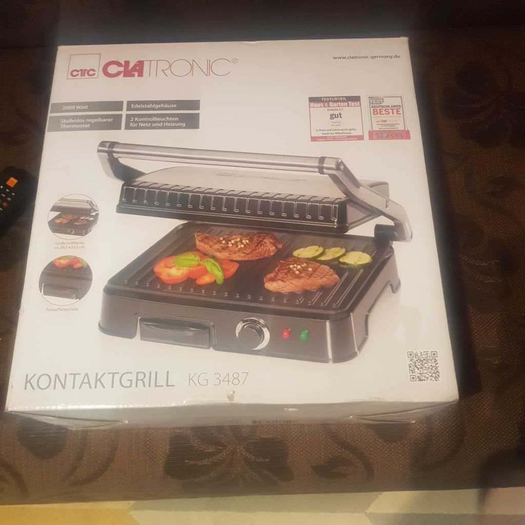 Kontaktowy Grill Elektryczny Clatronic KG 3487