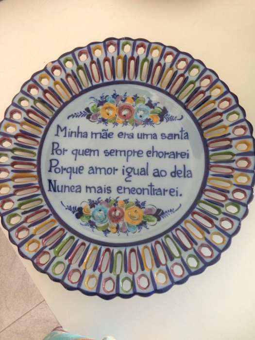 Prato em cerâmica de Alcobaça