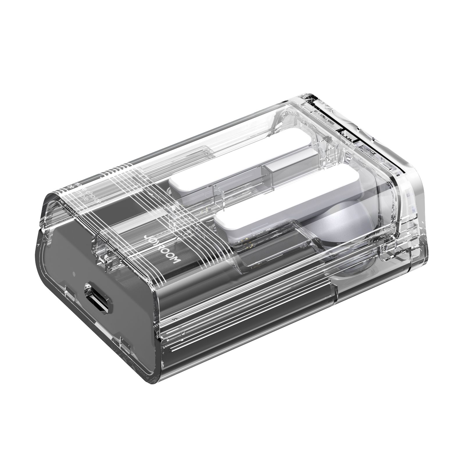 słuchawki bezprzewodowe tws icelens series ze światłami led czarne