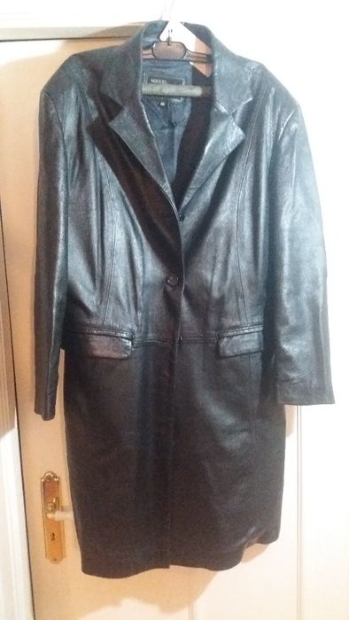 Casaco de couro vintage 90s