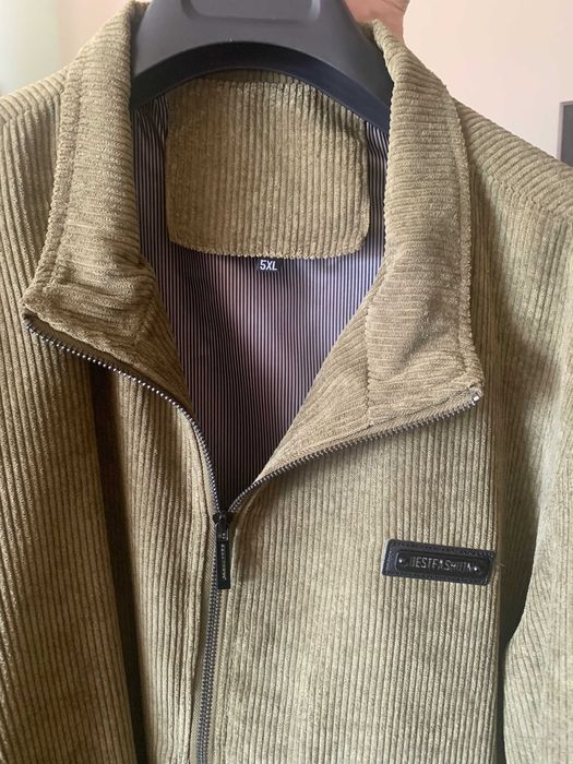 BLUSÃO de bombazine verde, XL, novo a estrear