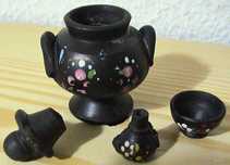 BARRO NEGRO-Miniaturas  -Preço  total das 3 peças.