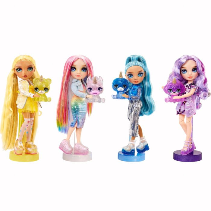 Лялька Rainbow High Amaya, Skyler, Violet, Sunny, Slime Kit & Pet