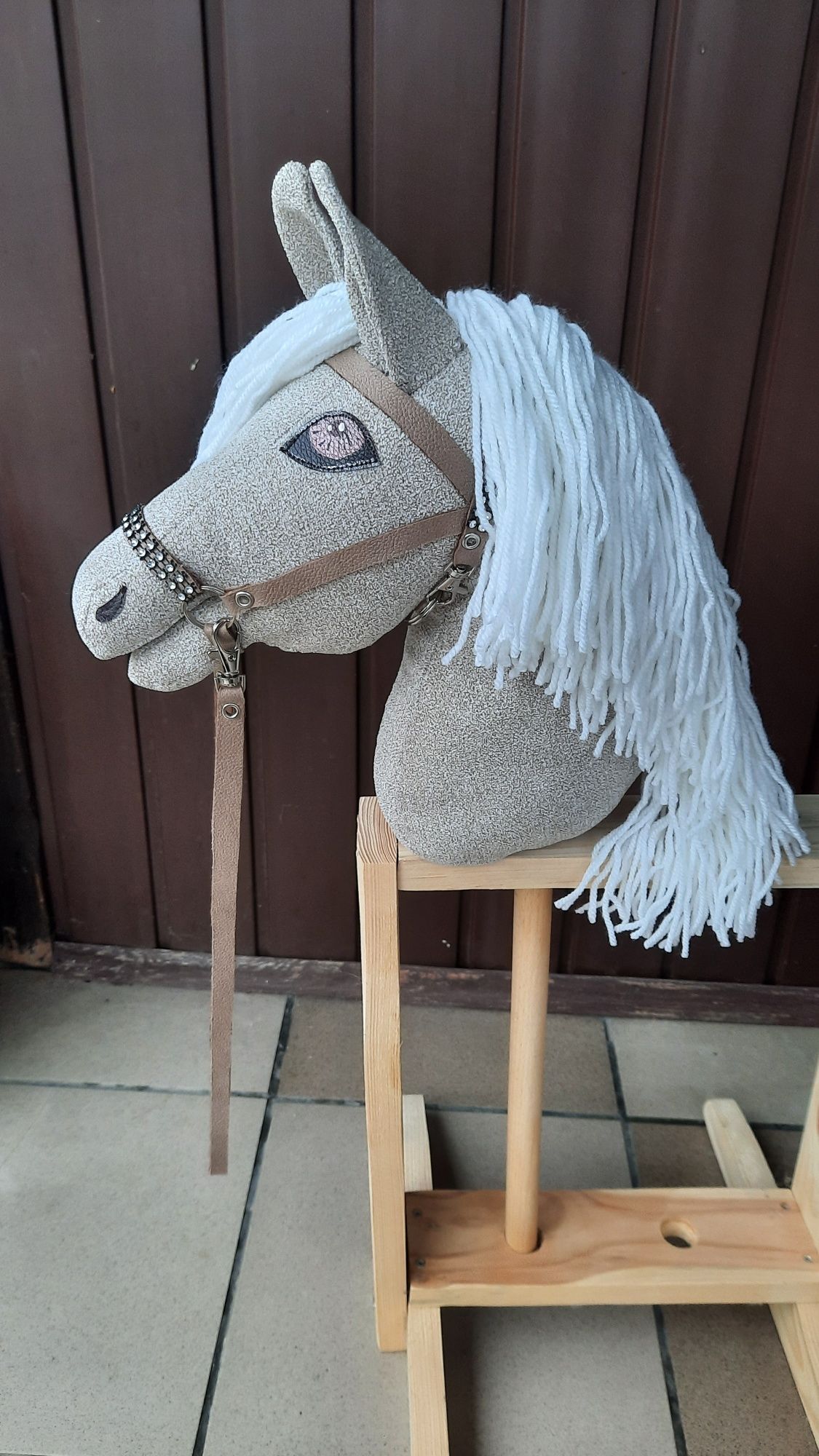 Koń hobby horse cały zestaw stojak nowy