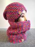 czapka beanie handmade na szydełku