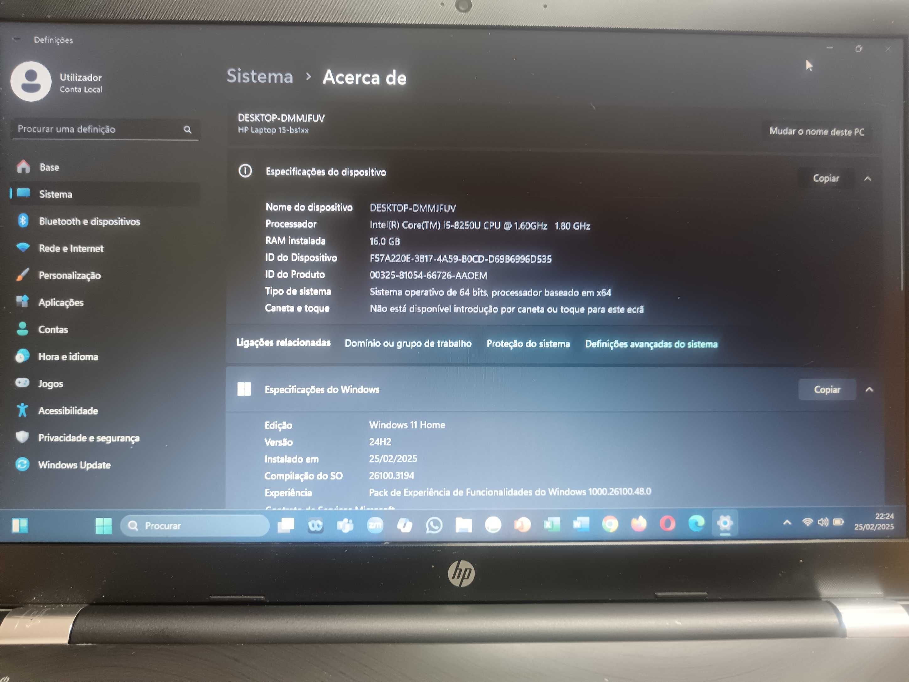 HP 15-bs109np em bom estado para venda