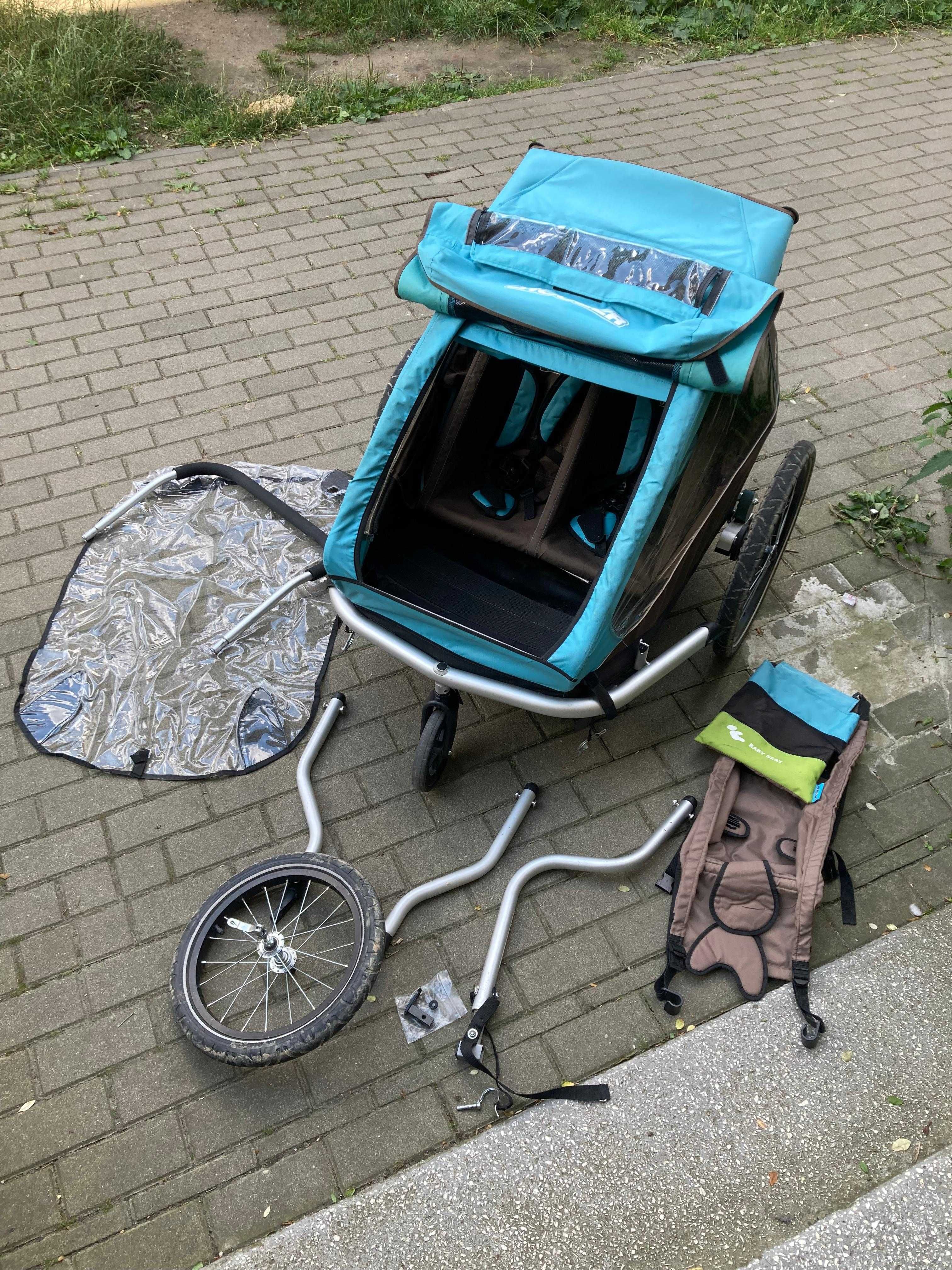 Przyczepka rowerowa dla dzieci Croozer Kid Plus for 2