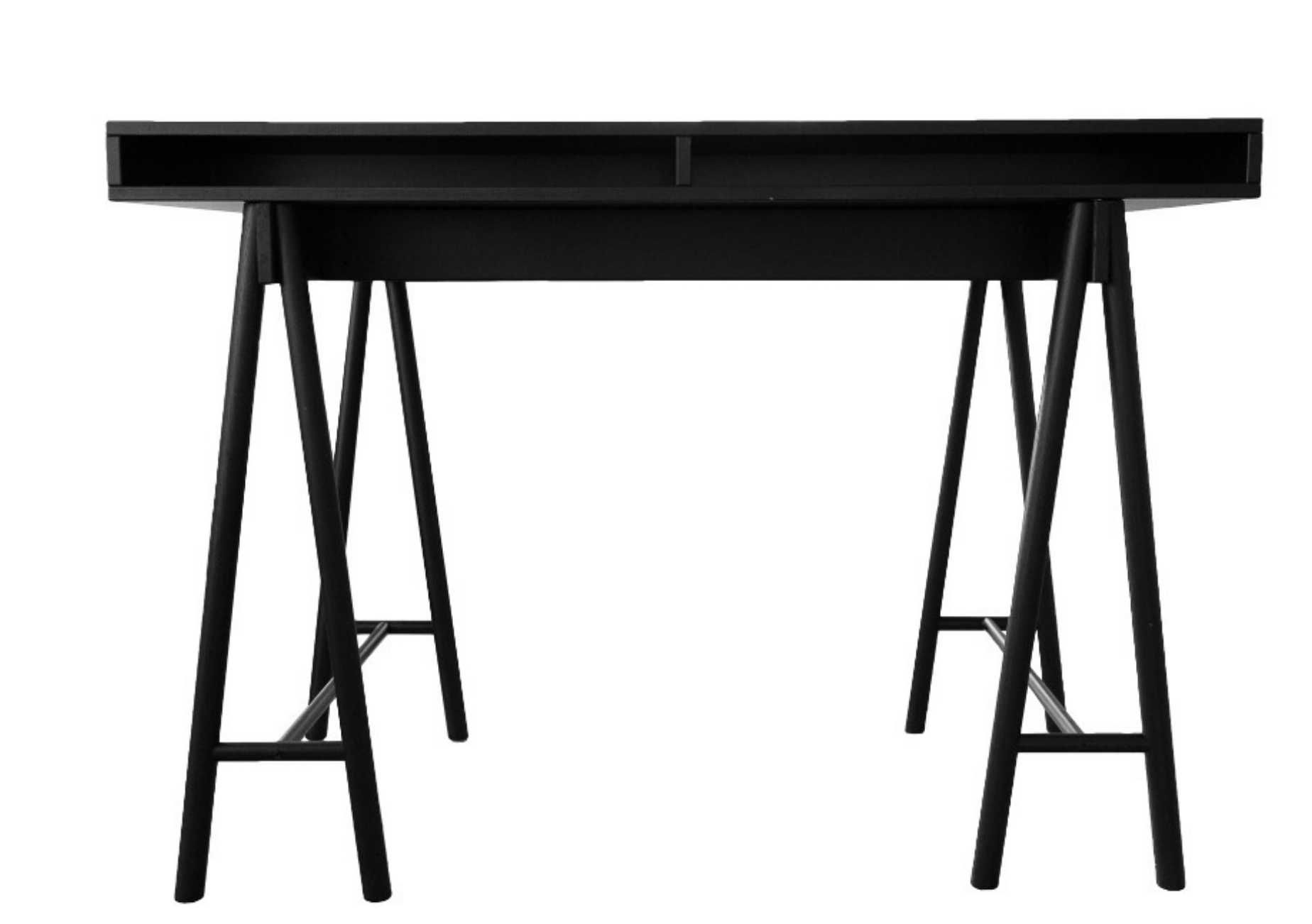 Czarne Biurko IKEA model SPANST duże biurko przenośne
