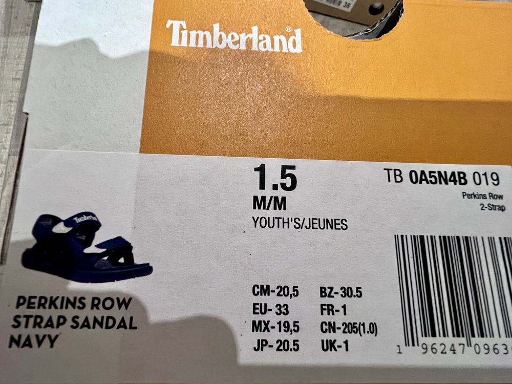 Sandały chłopięce rozmiar 33 Timberland