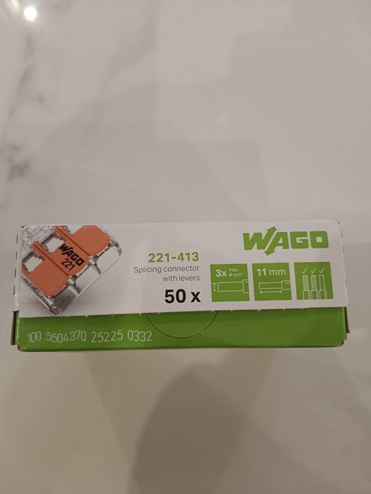 Szybkozłączki wago 221-413