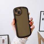 Еліптичний прозорий чохол для телефону для iPhone 13 Pro Max - чорний