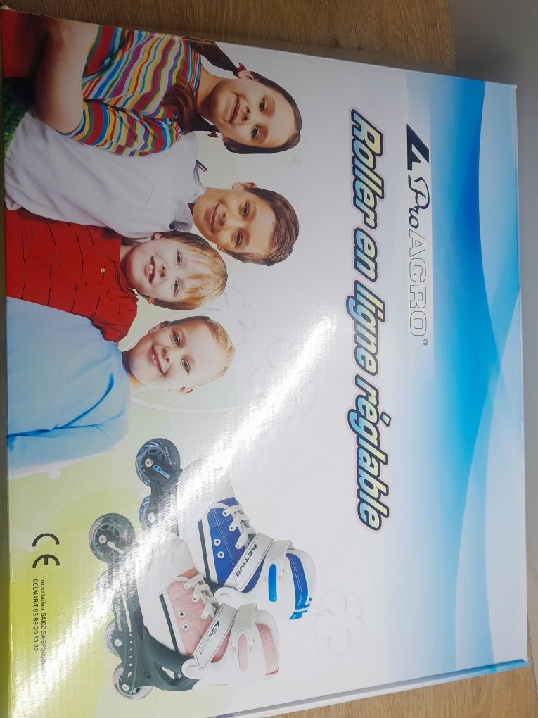 Rolki regulowane dla dzieci pro acro rozmiar  30-33 do 60kg